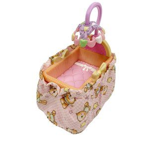 Fisher Price Loving Family Dollhouse Baby Girl Bassinet Crib Pink Nursery Toy